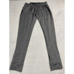 Nike Pants Joggers Mens Medium Gray Performance Sports Ankle Zip Stretch Gym Run